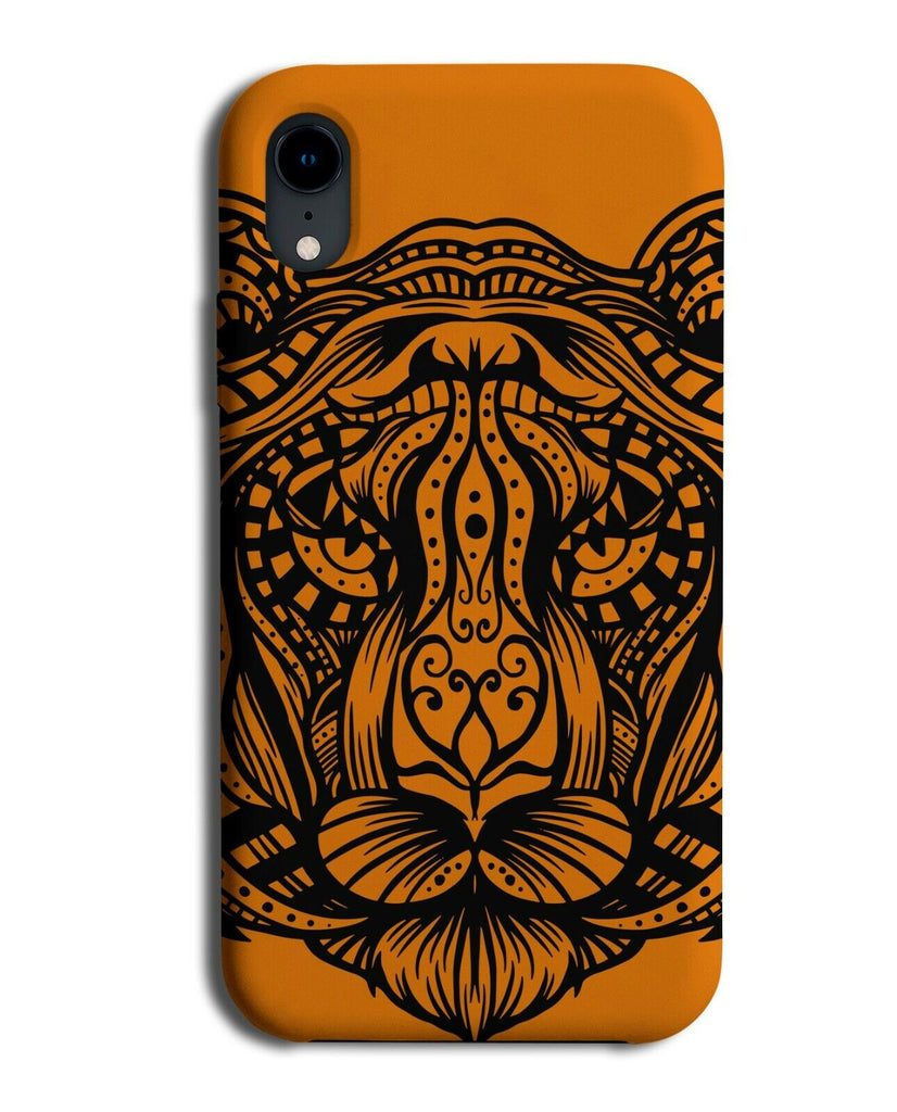 Tribal Tiger Face Phone Case Cover Pattern Tribals Orange Tigers Indian K355