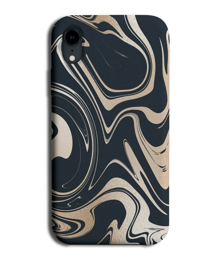 Abstract Rose Gold Phone Case Cover Whirly Whirls Swirls Lines Trippy G099