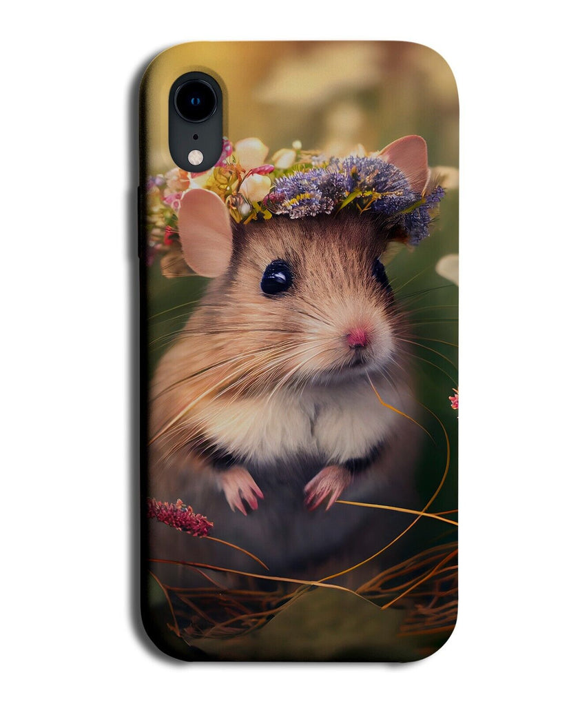 Mouse In Flower Crown Phone Case Cover Floral Funny Novelty Mice Field Door CG12