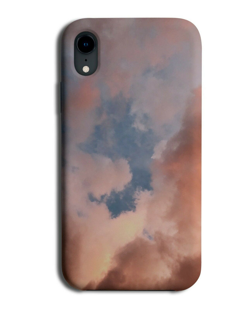 Rose Gold Clouds Phone Case Cover Cloud Pink Purple Night Sky Nature Scenic 474