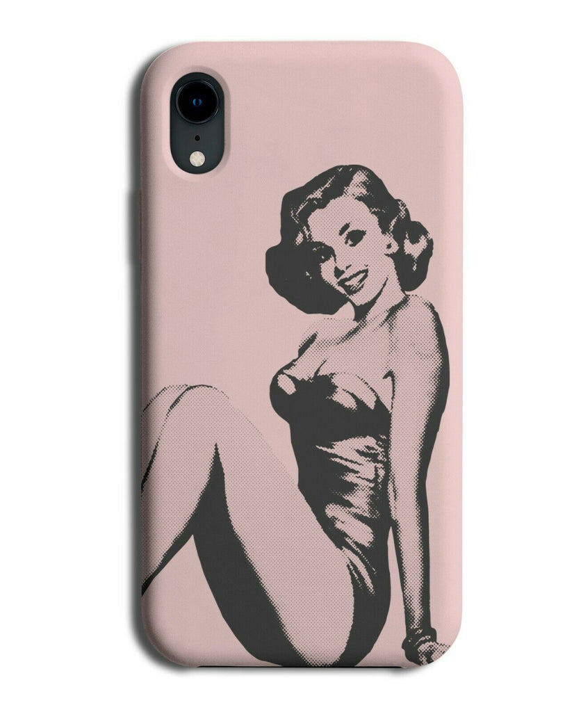 Retro Old 50s Pin Up Girl Phone Case Cover Pinup Model Stencil Vintage L044
