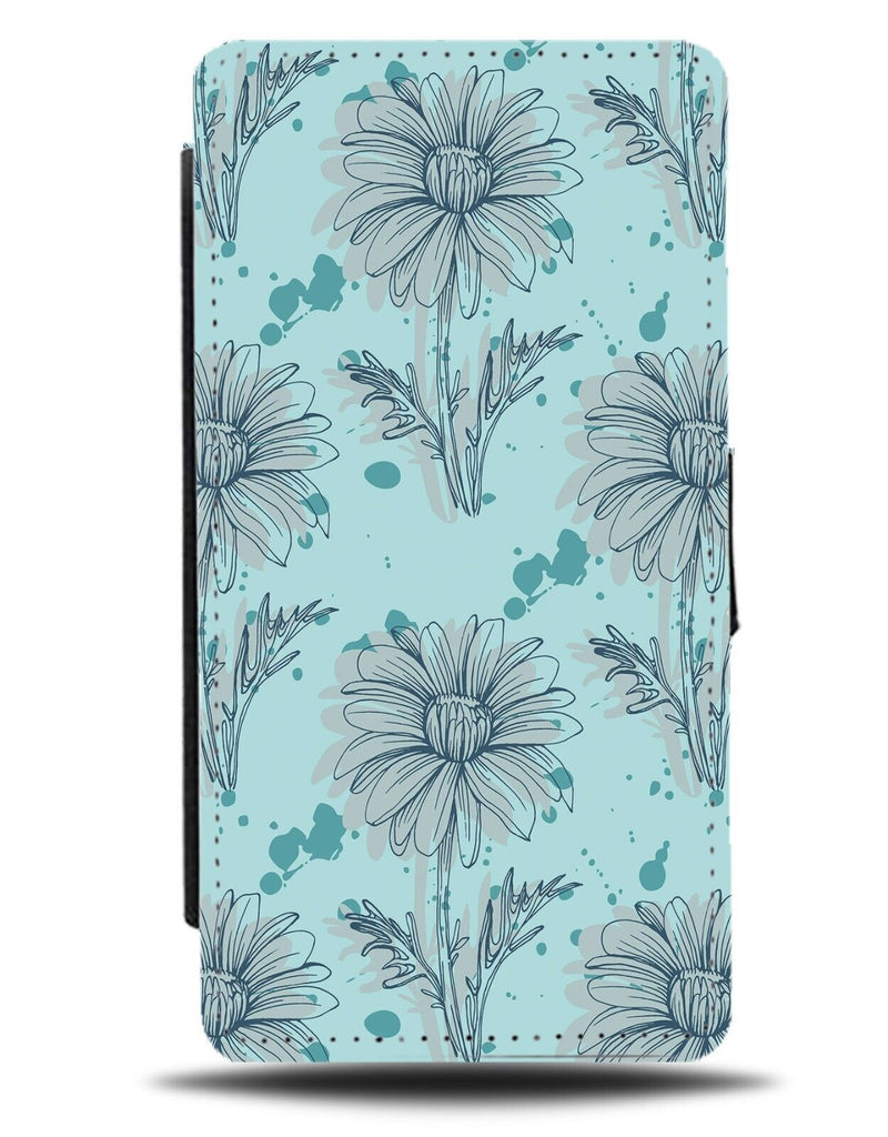 Blue Chamomile Painting Art Print Flip Wallet Case Paint Flower Daisy Leaf AI18