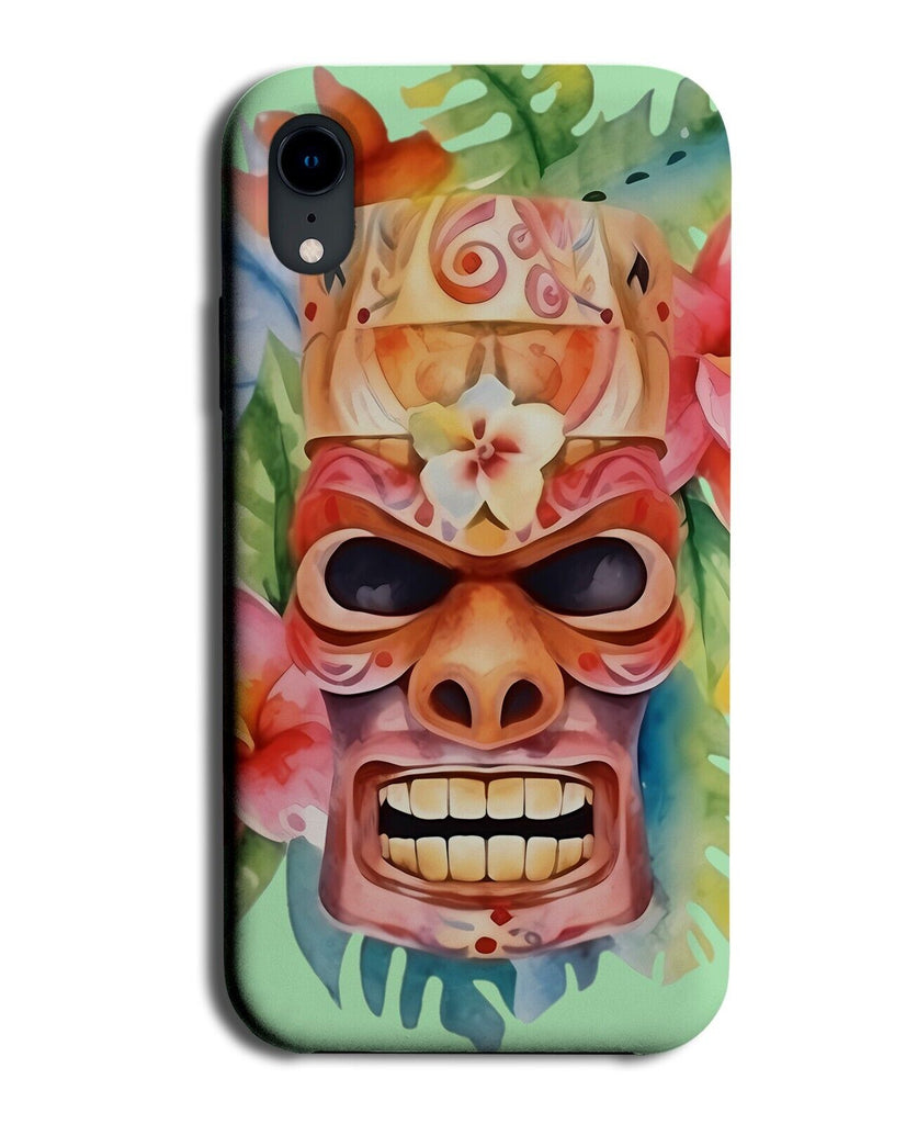 Colourful Hawaii Floral Tiki Mask Phone Case Cover Luau Masks Traditional DA65