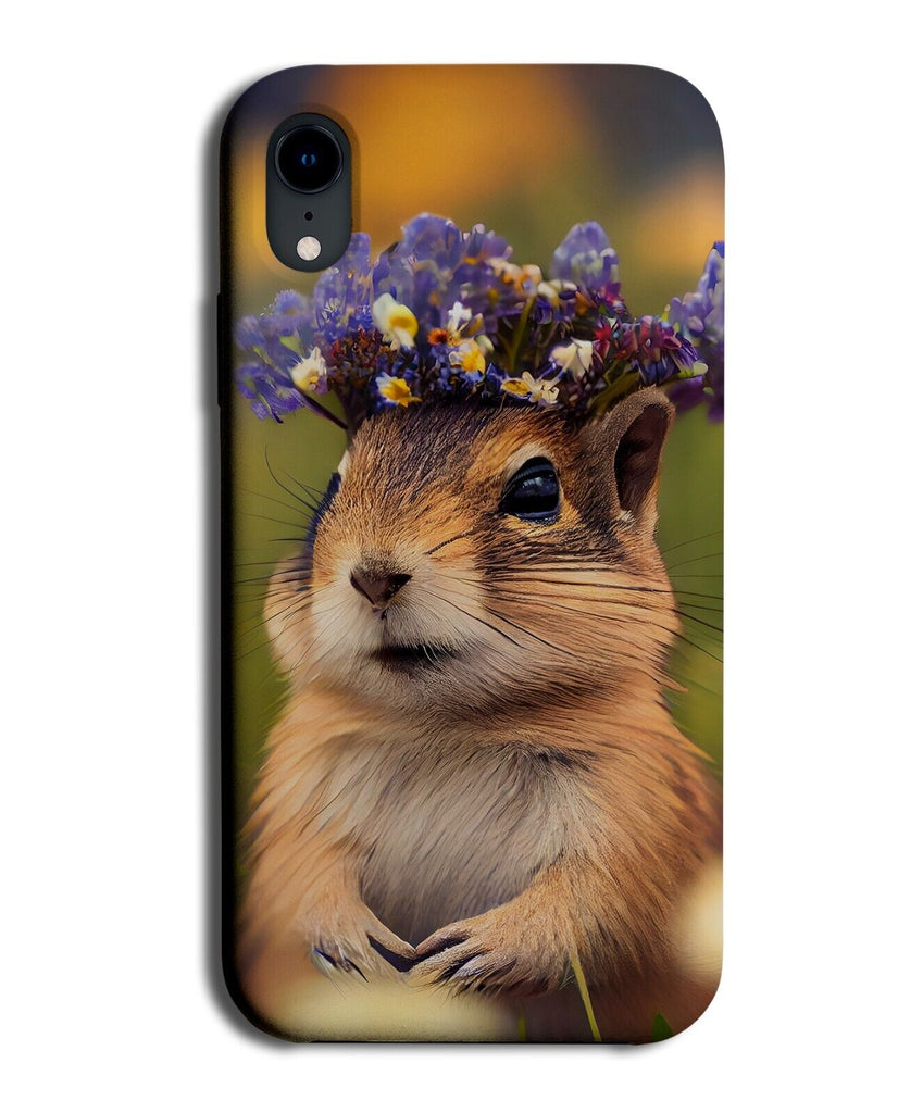 Chipmunk In Flower Crown Phone Case Cover Floral Funny Novelty Chipmunks CG22