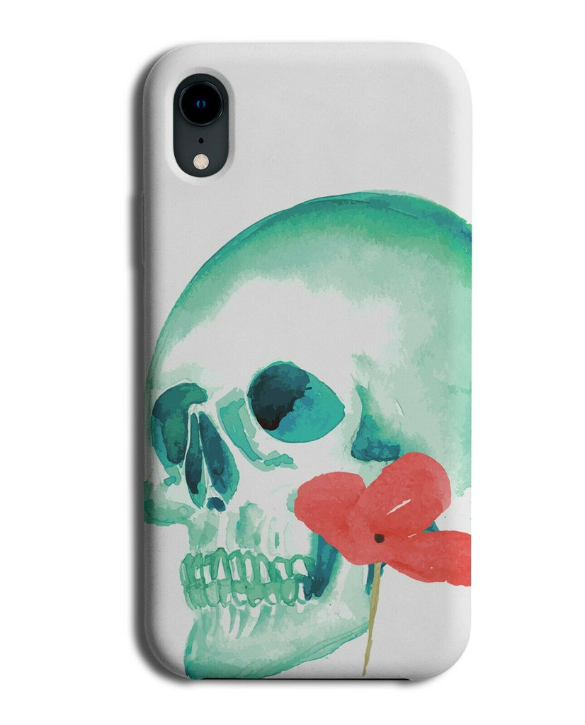 Artistic Skull And Tulip Flower Phone Case Cover Floral Flowers Tulips E253
