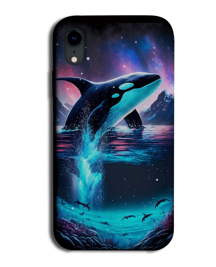 Leaping Orca Phone Case Cover Orcas Sky Stars Galaxy Space Killer Whale AN07
