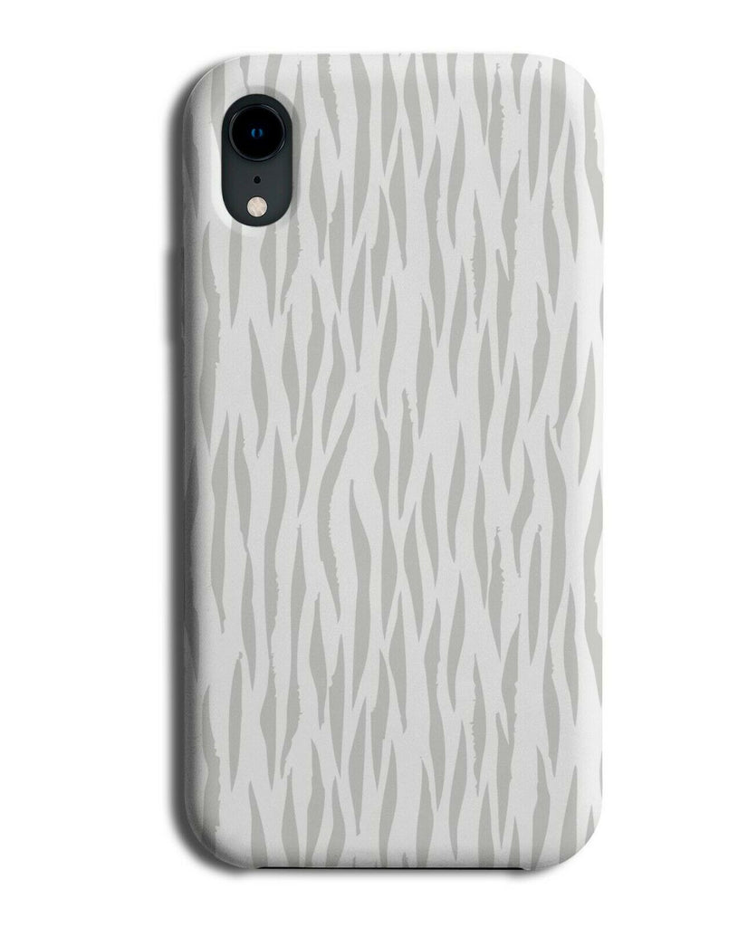 White and Grey Zebra Print Phone Case Cover Tiger Animal Design F113