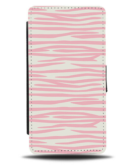 White Light Pink Animal Striped Flip Wallet Case Stripes Zebra Okapi Print F665