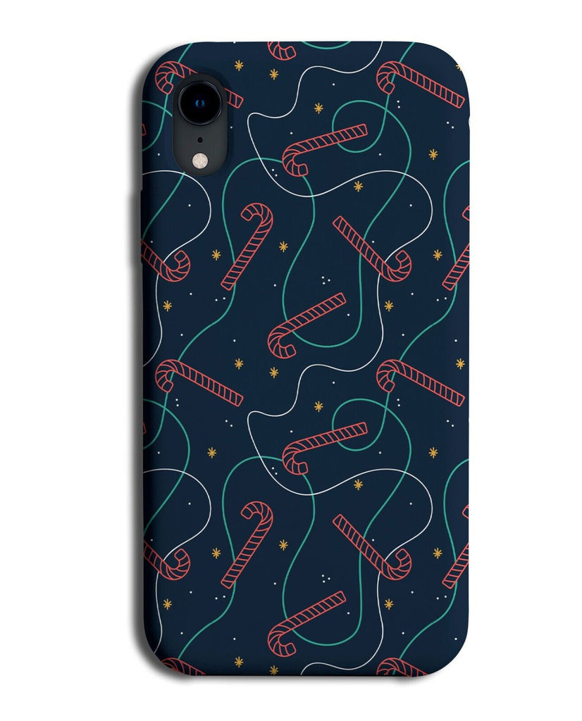 Red Candy Cane Christmas Candycanes Phone Case Cover Candycane Falling Canes 678