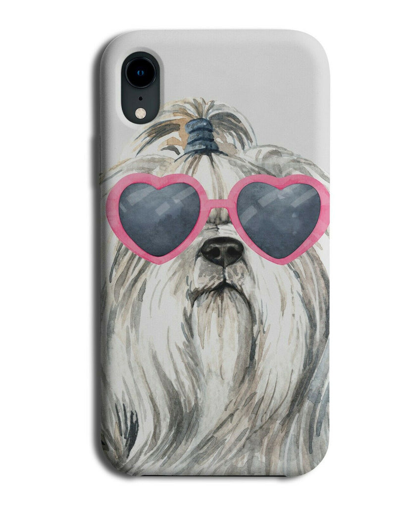 Shih Tzu Phone Case Cover Dog Love Heart Sunglasses Funny Pink Shitzu K607