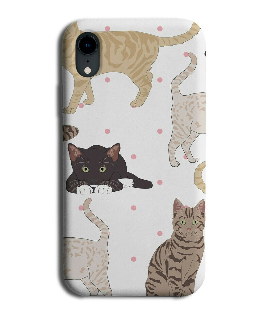 Cat Pattern Phone Case Cover Cats Design Feline Kitten Kat Kittens Pet E996