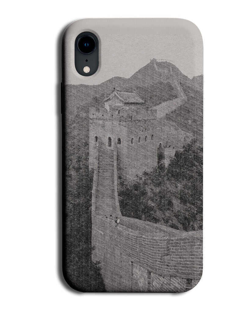 Great Wall Of China Phone Case Cover Chinese Landmark Vintage Black & White P413