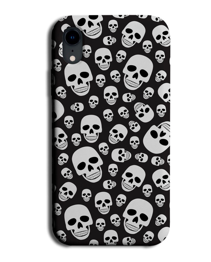 White Skull Faces Phone Case Cover Face Skulls Heads Head Face Halloween CF44