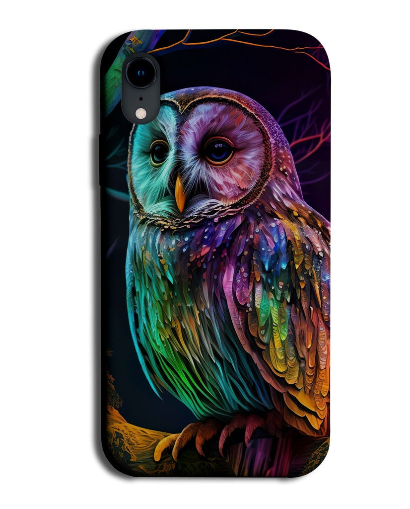 Colourful Fantasy Owl Phone Case Cover Style Magical Owls Multicoloured BW09