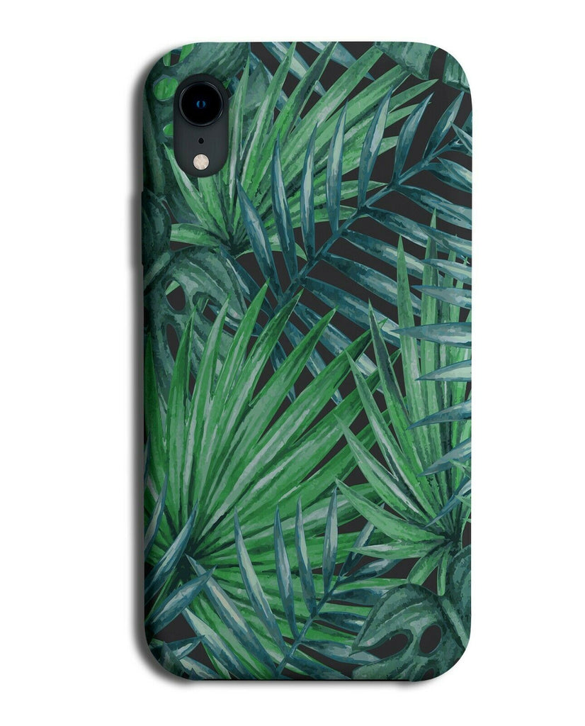 Dark Gothic Palm Tree Petals Phone Case Cover Petal Leaves Leaf Trees Night G635