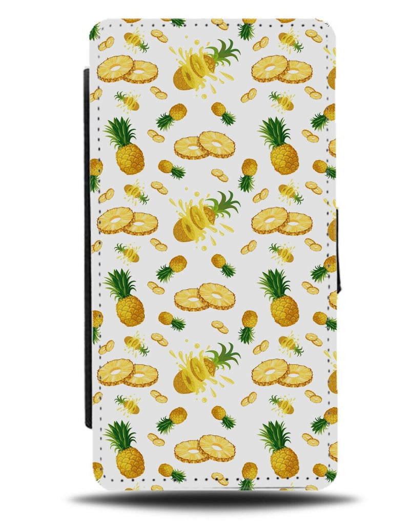 Slice Pineapples Pattern Flip Wallet Case Pineapple Pine Apple Apples Fruit CE38