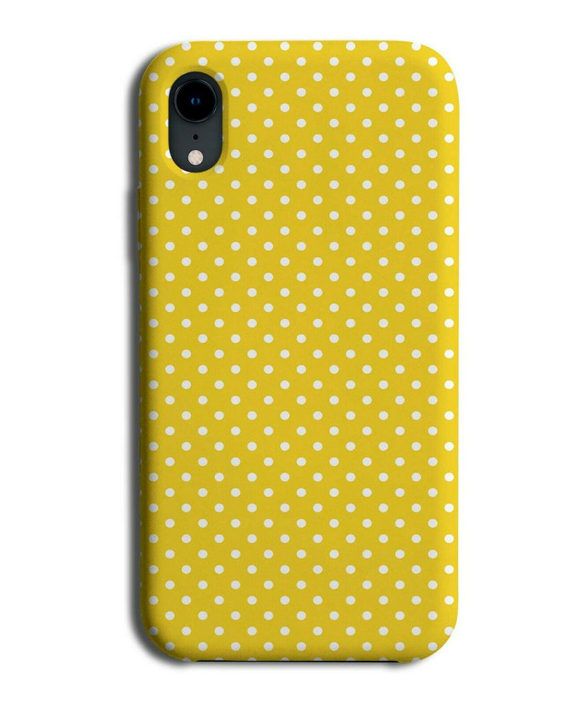 Yellow Polka Dot Phone Case Cover Dots Dotted Spots Pattern Effect Image F515