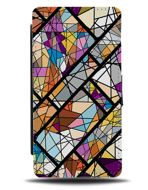 Church Glass Themed Design Flip Wallet Case Windows Window Pattern L020