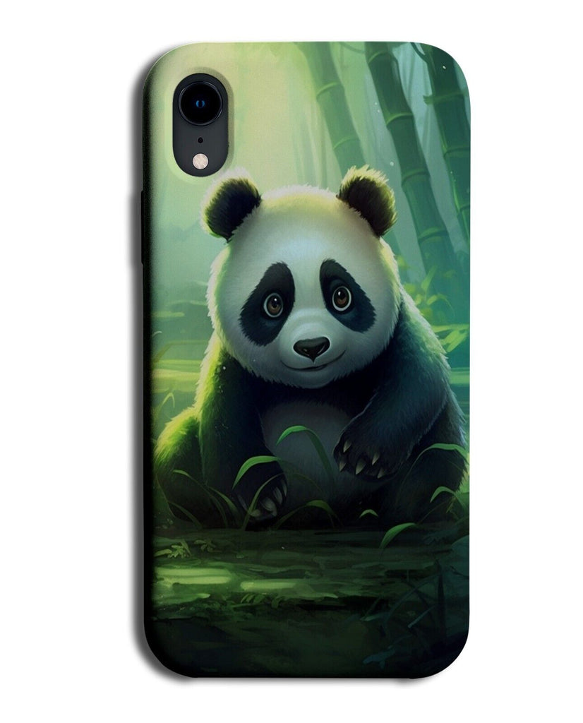 Cartoon Sad Panda Phone Case Cover In Jungle Forrest Pandas Childrens Upset DF05