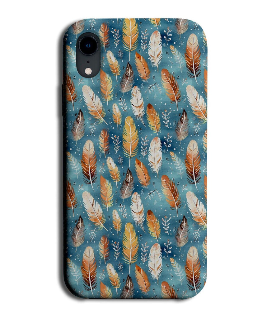 Feathers Falling Phone Case Cover Native American America Feather Design DC77