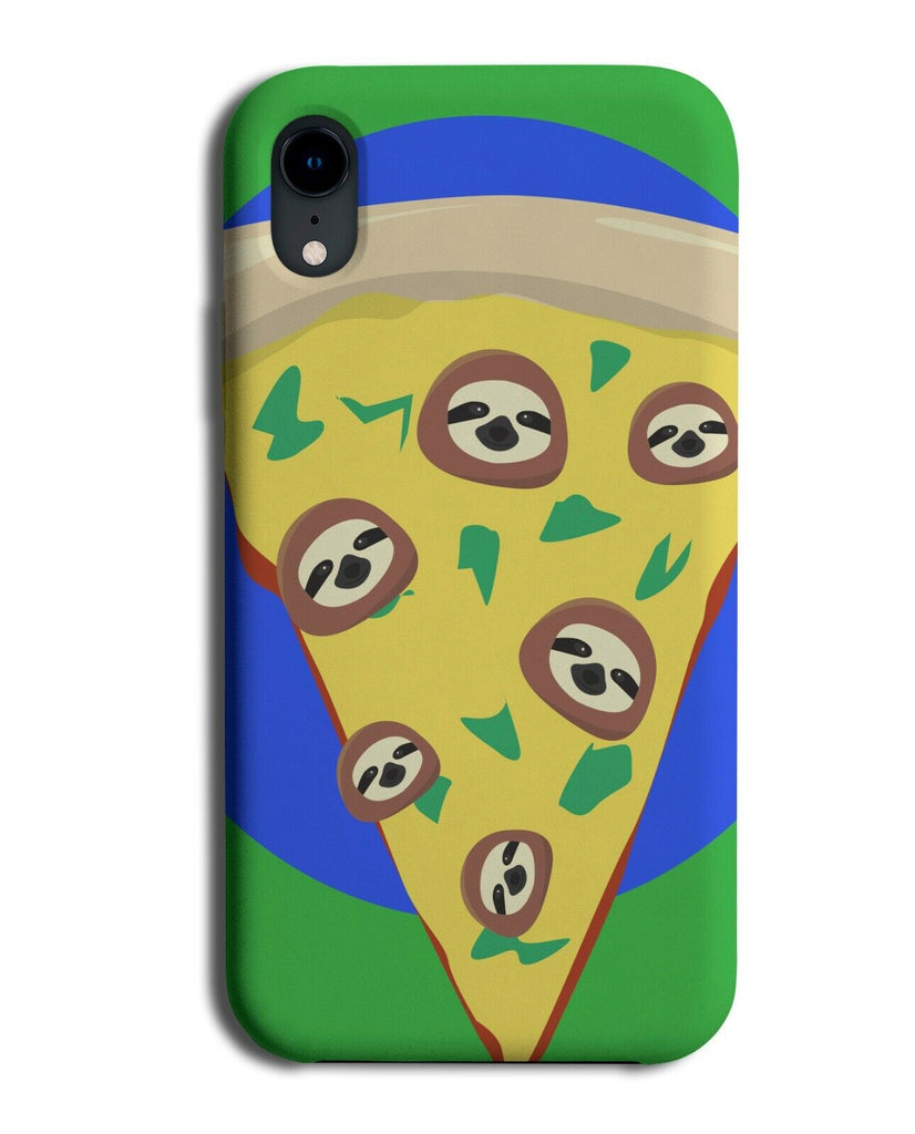Sloth Pizza Slice Cartoon Phone Case Cover Sloths Pieces Faces Pattern K065