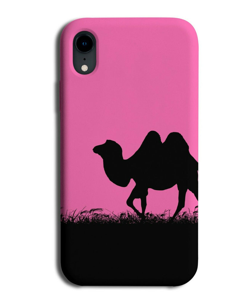 Camel Silhouette Phone Case Cover Camels Hump Hot Pink Black Coloured I015