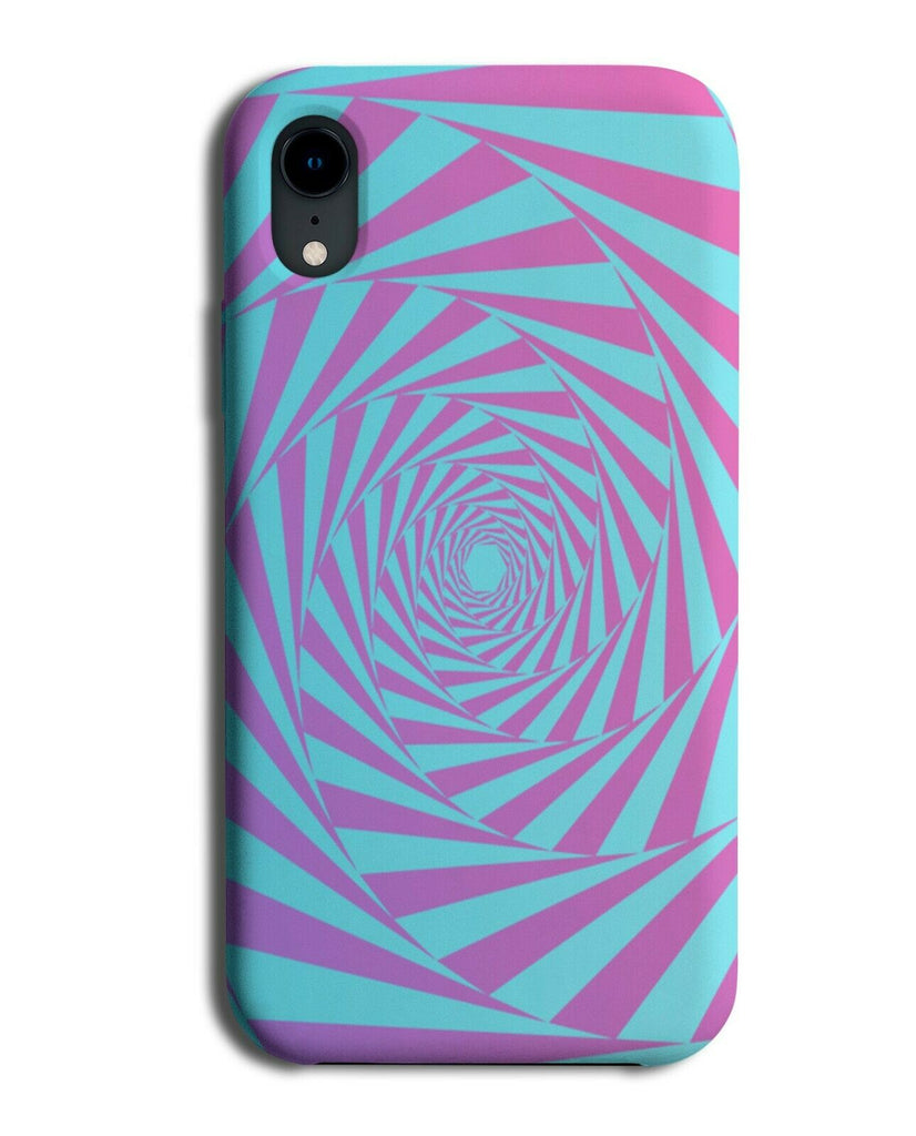 Blue and Purple Hypnotic Swirls Phone Case Cover Optical Illusion B928