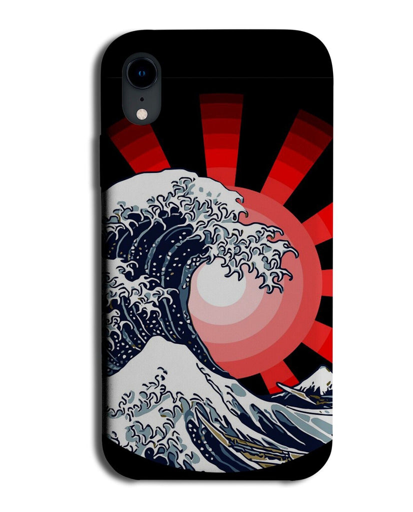 Japanese Wave Phone Case Cover Waves Japan Rising Sun Art Style Theme Anime AU45