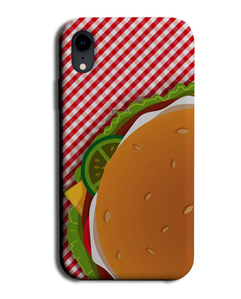 Hamburger Picnic Phone Case Cover Burger Burgers Hamburgers Cartoon Design P538