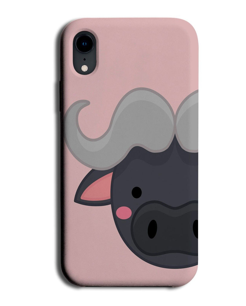 Pink Water Buffalo African Animal Phone Case Cover Africa Head Wildebeest Q484A