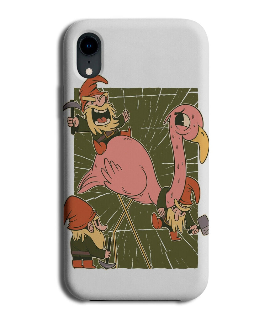 Flamingos and Gnomes Phone Case Cover Gnome Flamingo Garden Outdoor J380