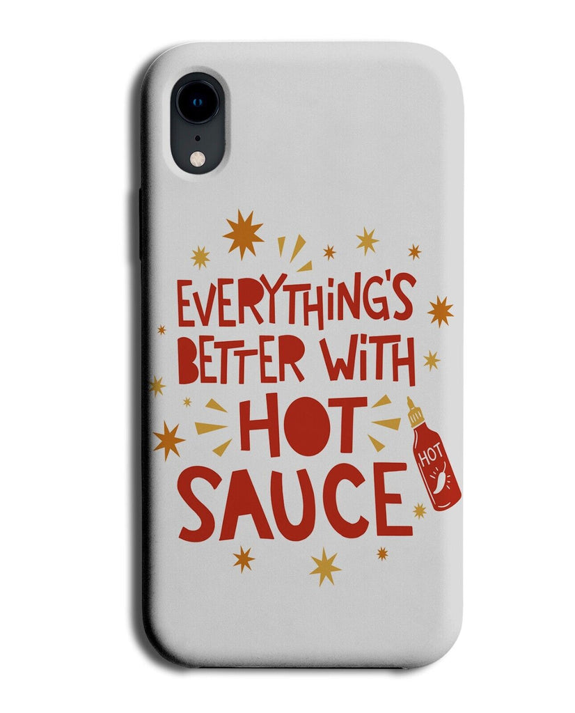 Better With Hot Sauce Phone Case Cover Chilli Jar Sauces Gift Spicy Chillis P774
