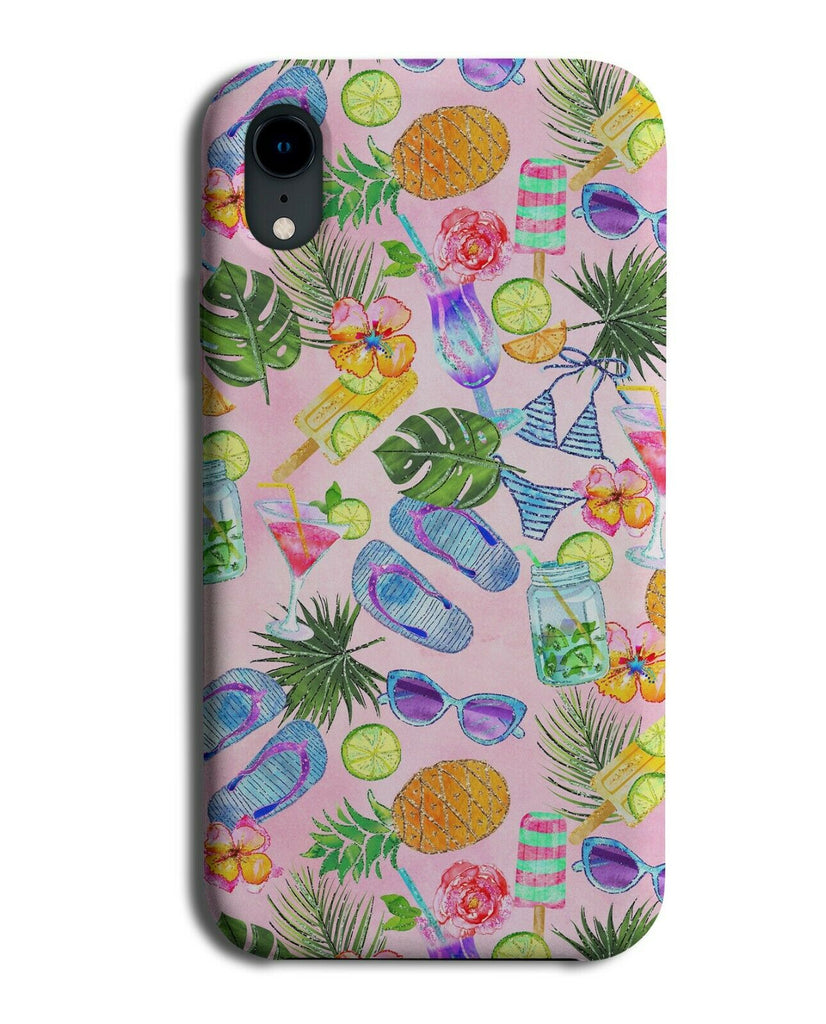 Summer Tropical Patterned Design Phone Case Cover Tropics Exotic Holiday G846