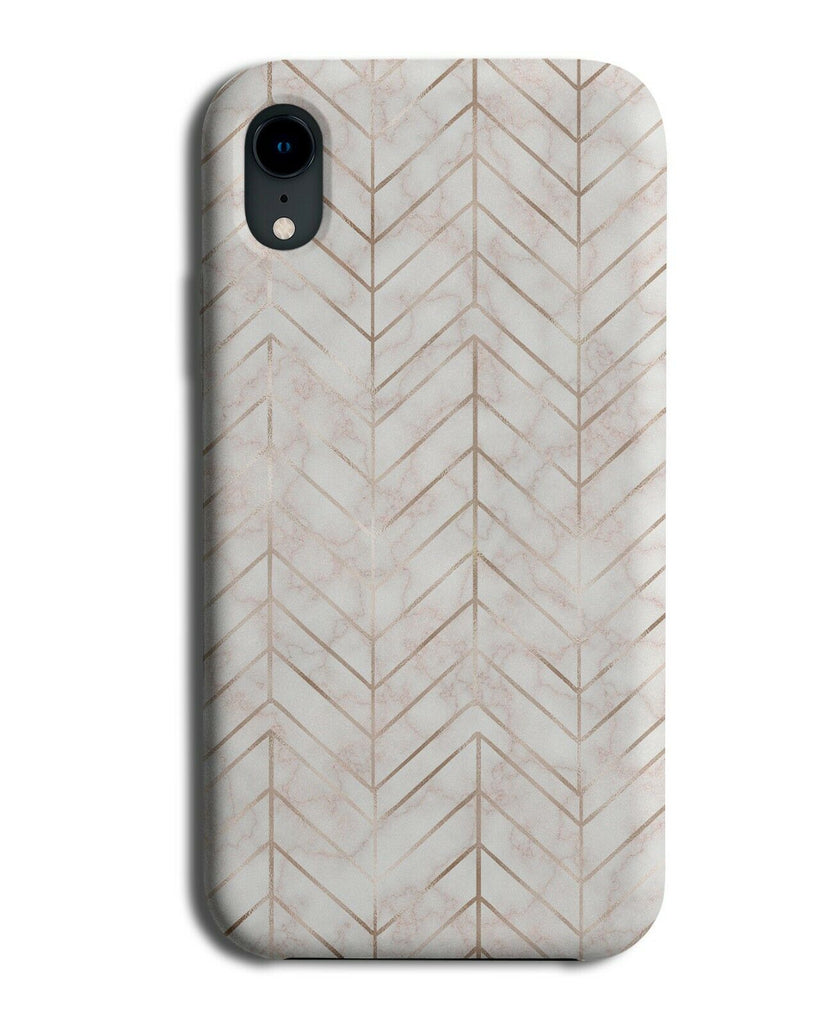Rose Gold and White Marble Geometric Phone Case Cover Marbel Design Effect F878