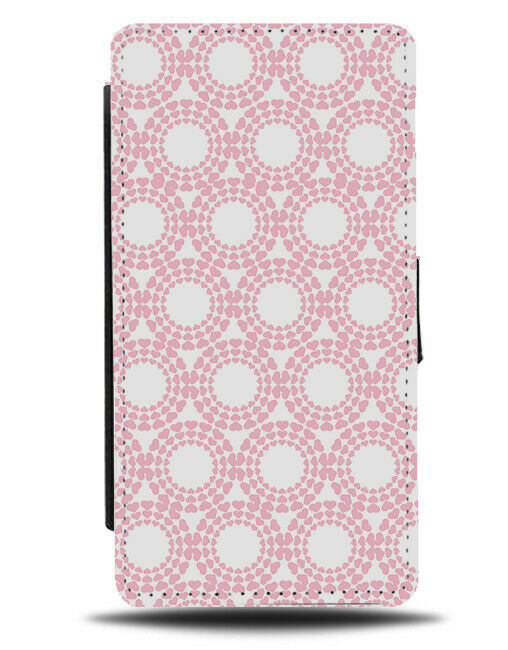 Girly Princess Pink Geometric Shaped Flip Wallet Case Shapes Colour E831