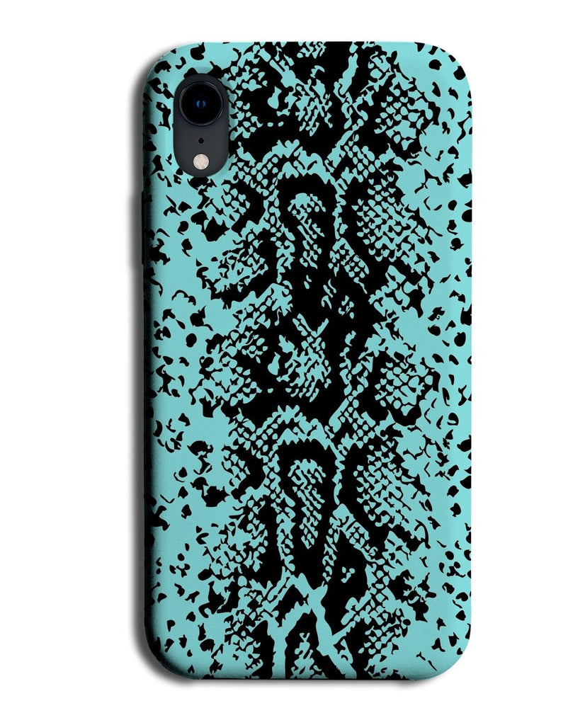 Baby Blue Snake Skin Phone Case Cover Snakes Scales Markings Print Reptile CP72