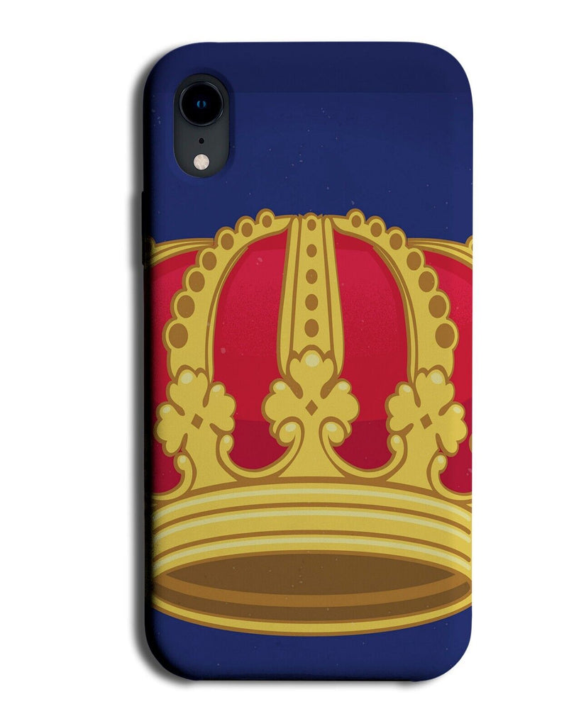 Queens Crown Phone Case Cover Cartoon Style Royal Royalty Blue Family Queen Q090