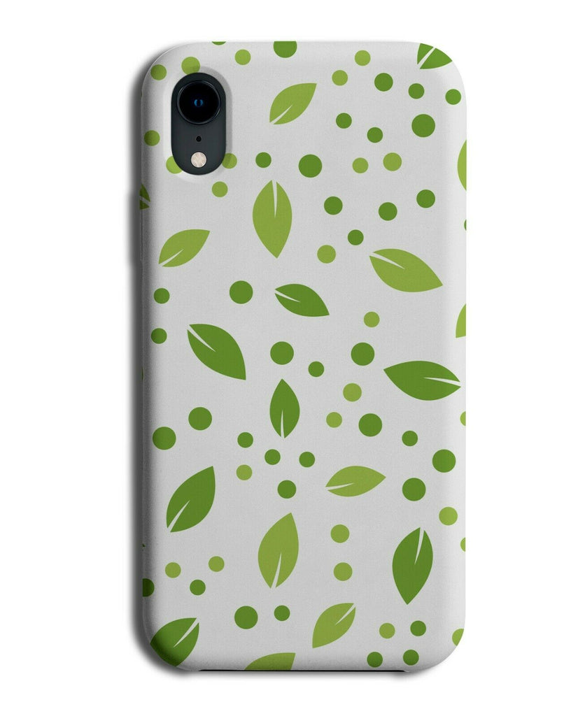 White and Green Falling Leaves Phone Case Cover Nature Outdoor Cartoon H450