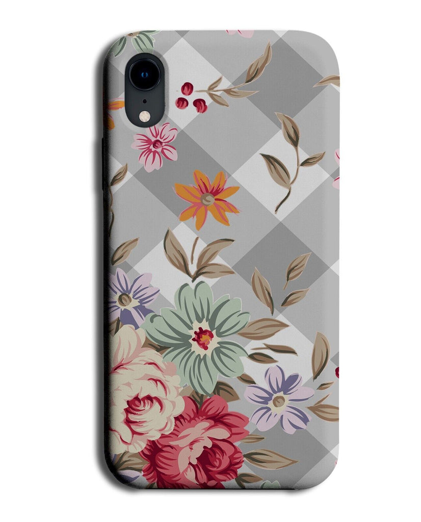 Vintage Floral Shabby Chic Phone Case Cover Flowers Girl Girls Retro Grey BA43