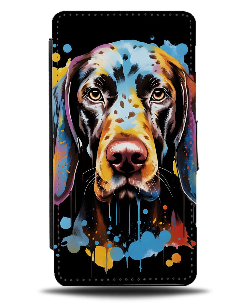 Colourful German Shorthaired Pointer Flip Wallet Case Graffiti Art Dog Dogs DA34