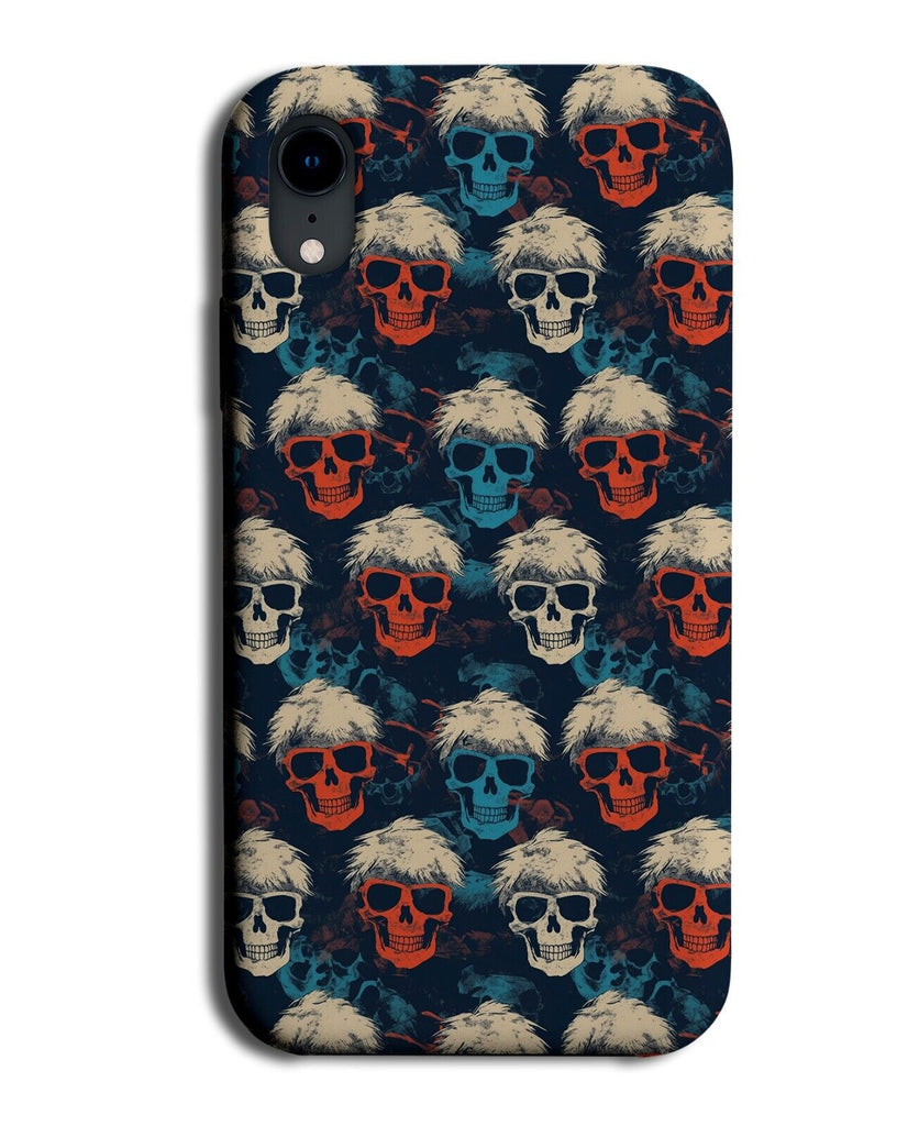 Hipster Colourful Skulls Phone Case Cover Skull Hipsters In Glasses Funny CA35