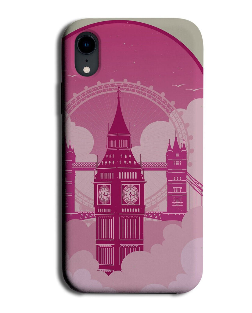 London City Skyline Phone Case Cover Of Cities British Big Ben Eye Bridge P957