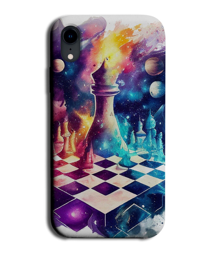 Colourful Watercolour Chess Pieces Phone Case Cover Piece Cool Novelty Fun Q904B