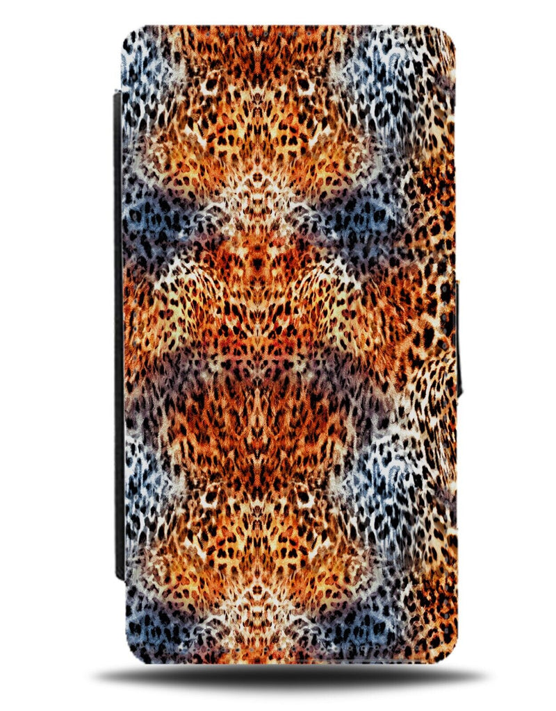 Orange Leopard Spots Flip Wallet Case Spot Animal Rust Rustic Style Print CR93