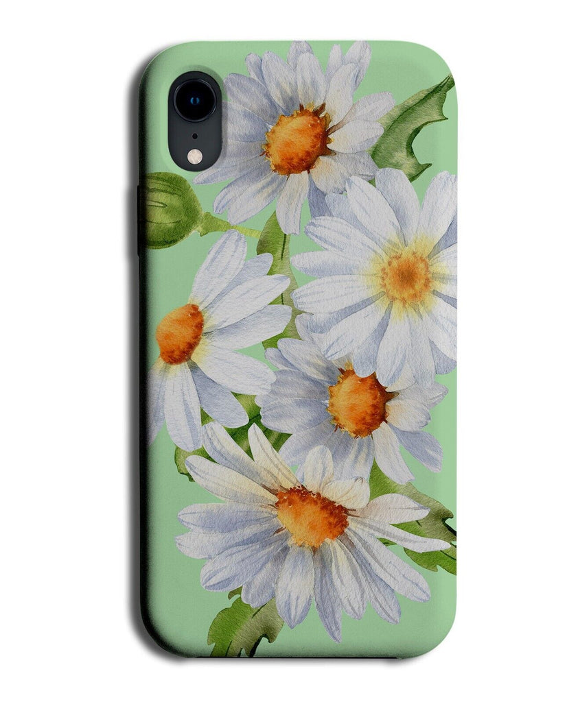 Daisy Flower Painting Phone Case Cover Flowers Floral Daisies Green Spring Q908C