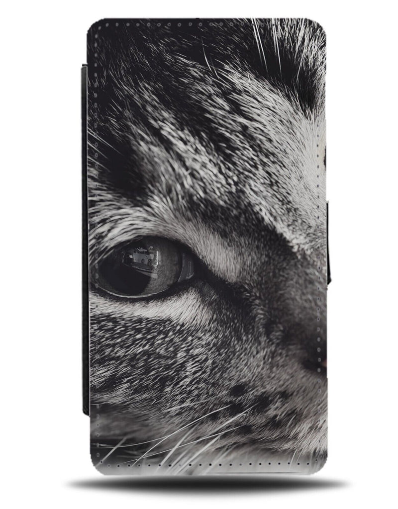 Cat Eye Close Up Flip Wallet Case Cats Eyes Zoomed in Retro Stylish Cute BG42