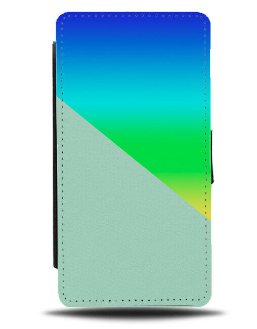 Multicoloured And Pastel Green Flip Cover Wallet Phone Case Multicolour i407