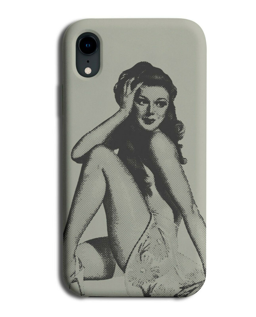 Stylish Old Fashioned Pin Up Model Poster Phone Case Cover Girl Picture L048
