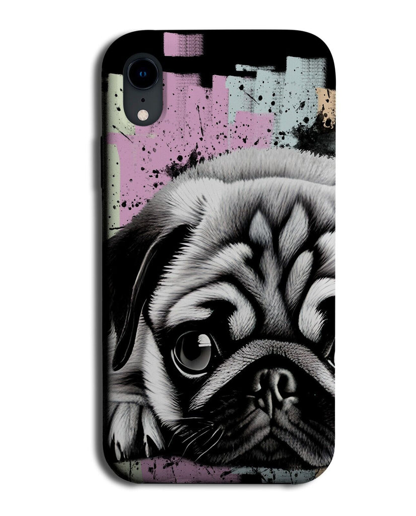 Sad Pug Phone Case Cover Lazy Pugs Dog Dogs Artwork Print Funny Chilling CX56