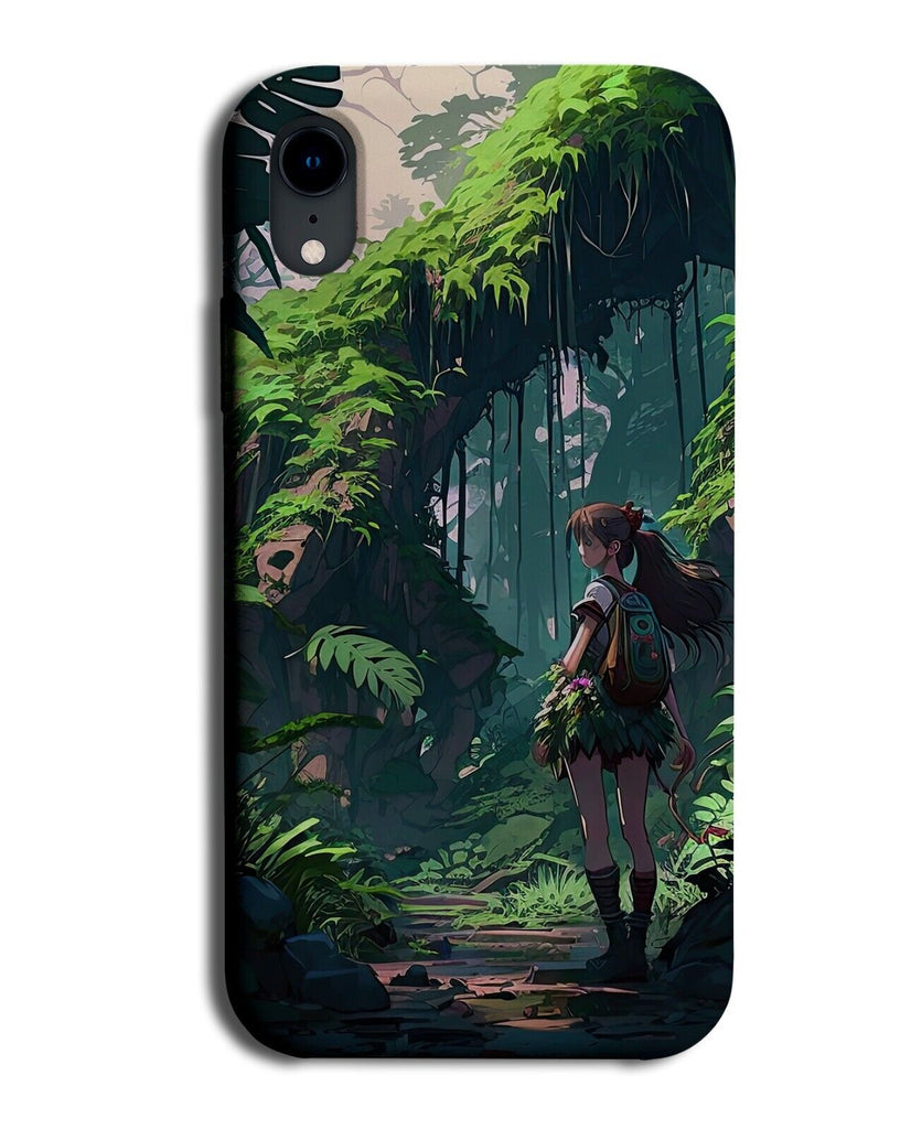 Anime Girl In The Jungle Phone Case Cover Jungles Forrest Wild Japanese AC53